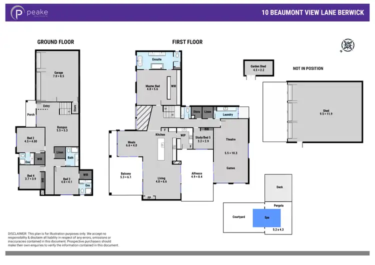 Floorplan of Homely house listing, 10 Beaumont View Lane, Berwick VIC 3806
