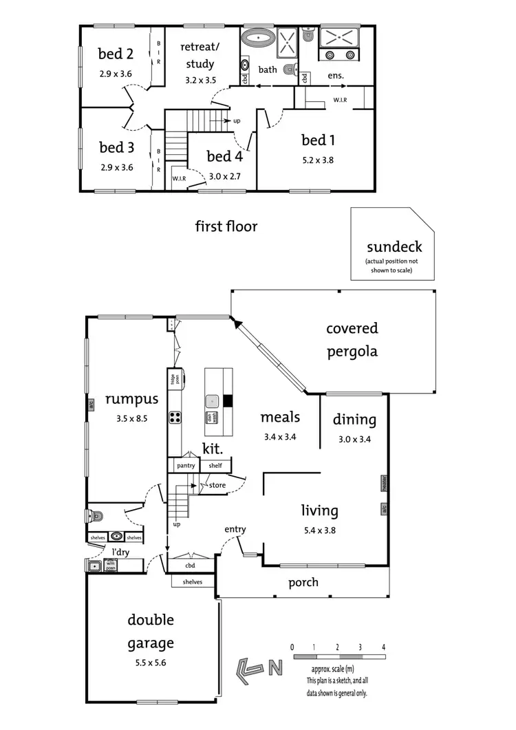 Floorplan of Homely house listing, 6 Crossman Drive, Croydon Hills VIC 3136