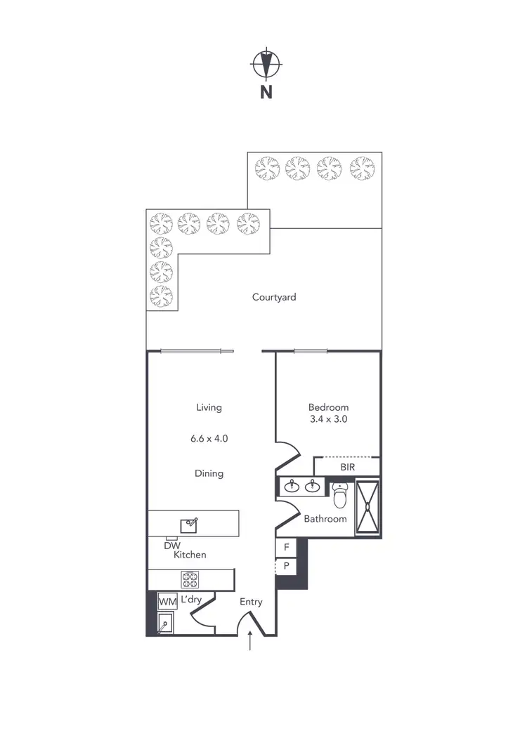 Floorplan of Homely apartment listing, 2/1455 High Street, Glen Iris VIC 3146