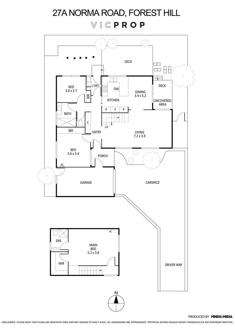 Floorplan of Homely townhouse listing, 27A Norma Road, Forest Hill VIC 3131