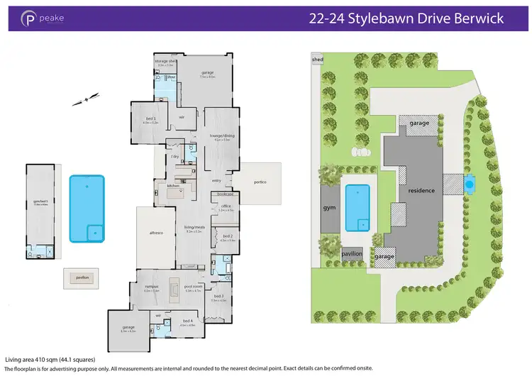 Floorplan of Homely house listing, 22-24 Stylebawn Drive, Berwick VIC 3806