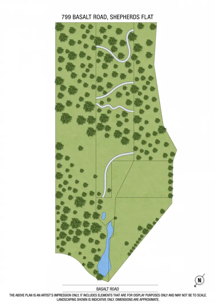 Floorplan of Homely land listing, 799 Basalt Road, Shepherds Flat VIC 3461