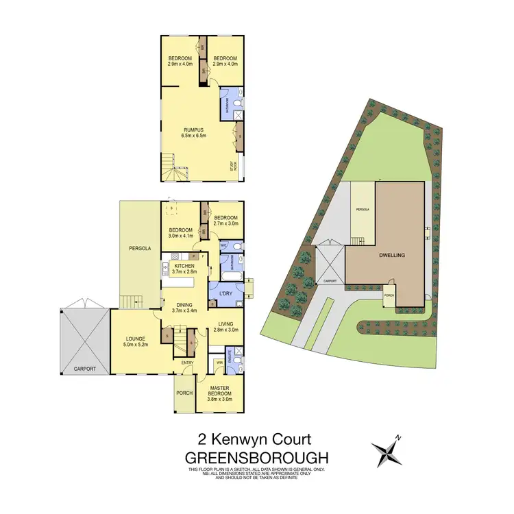 Floorplan of Homely house listing, 2 Kenwyn Court, Greensborough VIC 3088