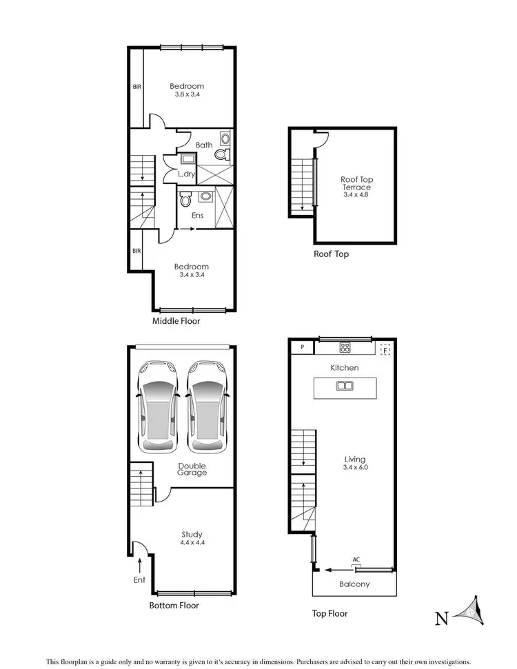Floorplan of Homely townhouse listing, 31 River Street, Richmond VIC 3121