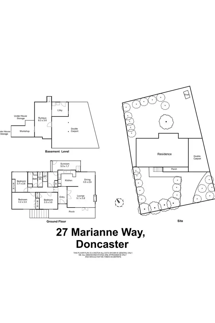 Floorplan of Homely house listing, 27 Marianne Way, Doncaster VIC 3108