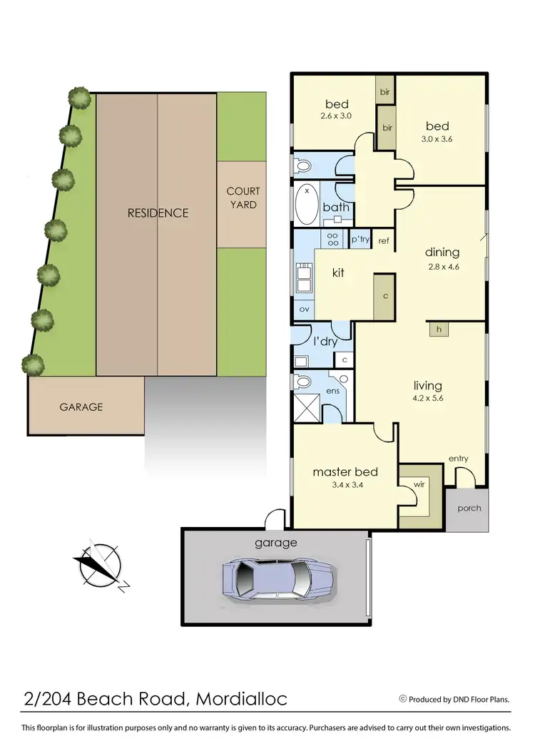 Floorplan of Homely villa listing, 2/204-205 Beach Road, Mordialloc VIC 3195
