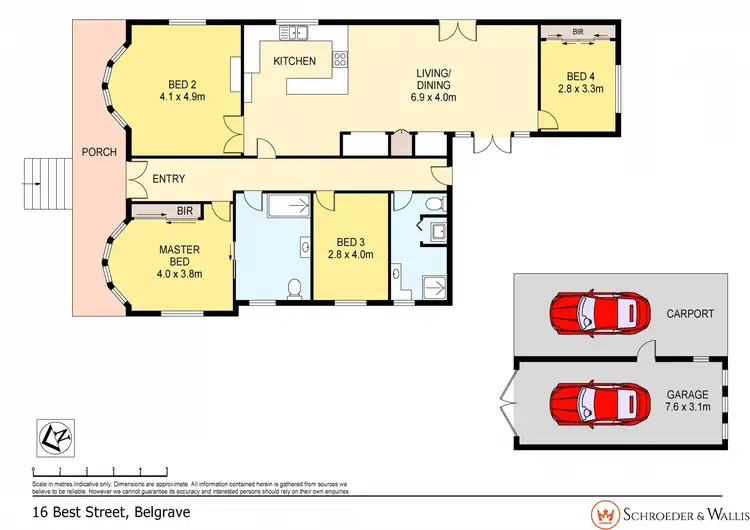 Floorplan of Homely house listing, 16 Best Street, Belgrave VIC 3160