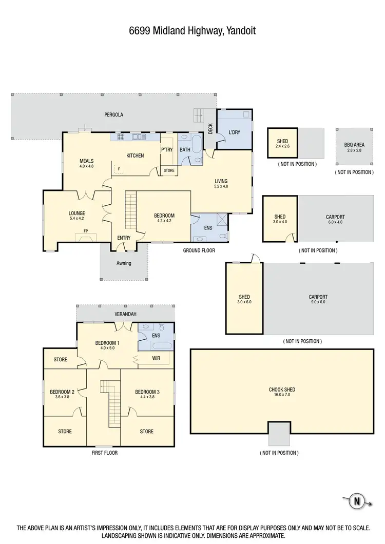 Floorplan of Homely house listing, 6699 Midland Highway, Yandoit VIC 3461