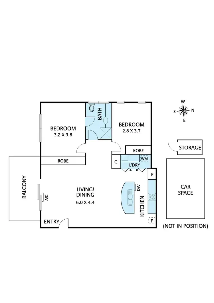 Floorplan of Homely apartment listing, 17/12 Bourke Street, Ringwood VIC 3134
