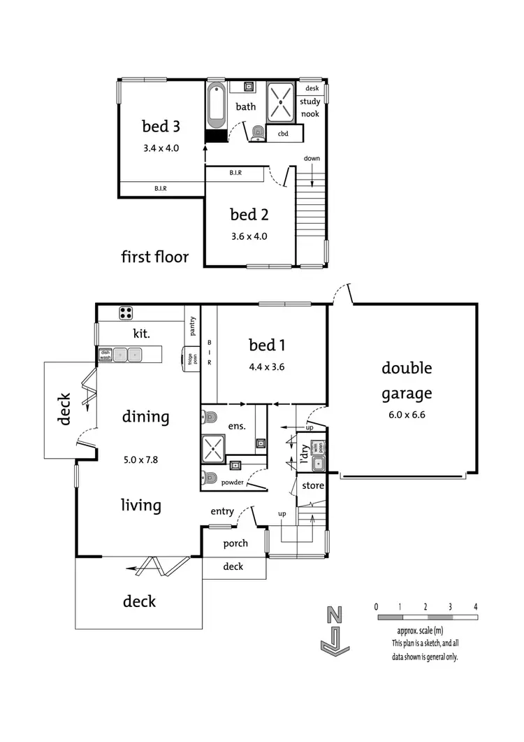Floorplan of Homely townhouse listing, 4/23 Alfred Road, Glen Iris VIC 3146
