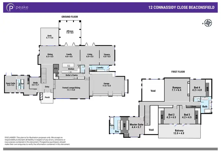 Floorplan of Homely house listing, 12 Connassidy Close, Beaconsfield VIC 3807