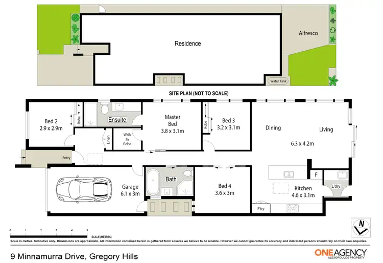 Floorplan of Homely house listing, 9 Minnamurra Drive, Gregory Hills NSW 2557