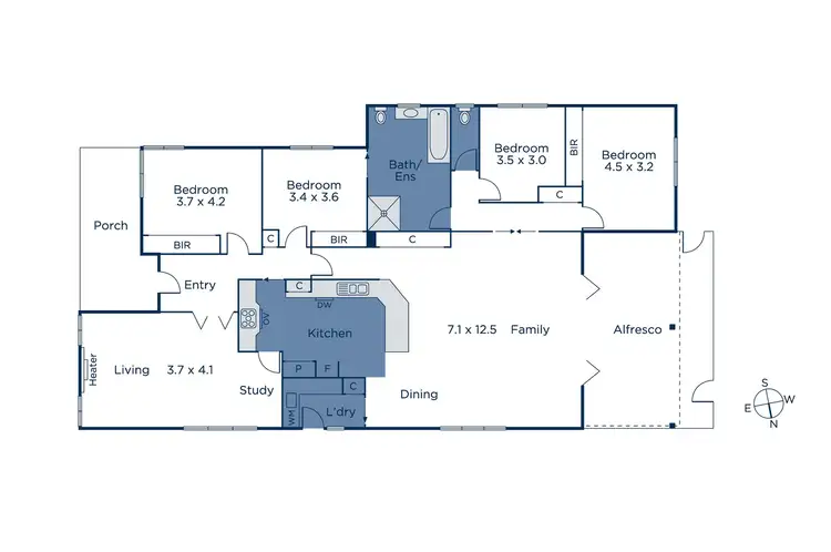 Floorplan of Homely house listing, 14 Pope Road, Blackburn VIC 3130