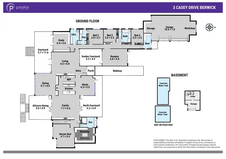 Floorplan of Homely house listing, 3 Casey Drive, Berwick VIC 3806
