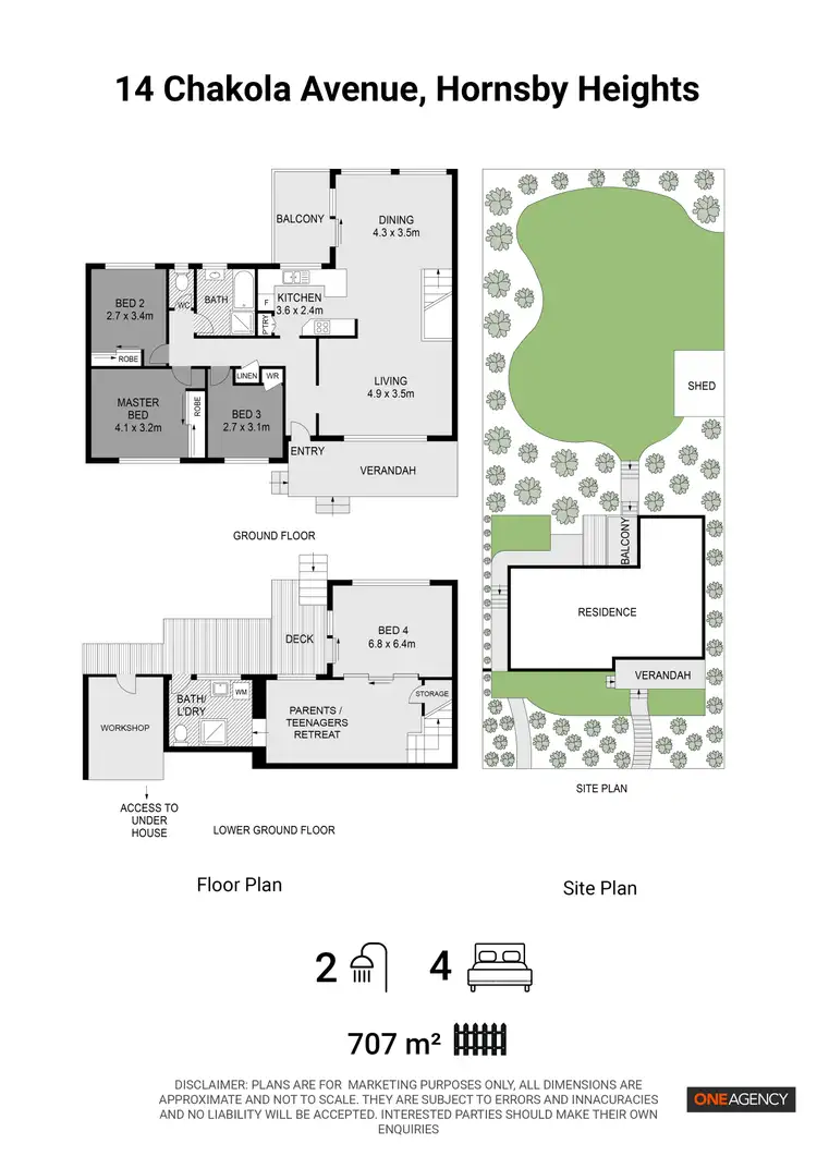 Floorplan of Homely house listing, 14 Chakola Avenue, Hornsby Heights NSW 2077