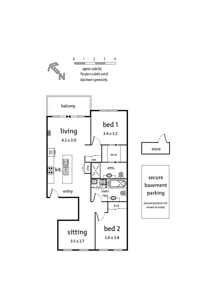 Floorplan of Homely apartment listing, 103/719 Elgar Road, Doncaster VIC 3108