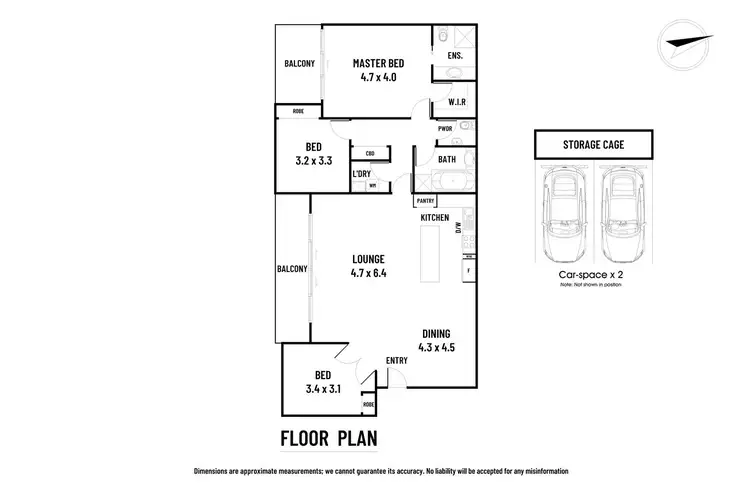 Floorplan of Homely apartment listing, 104/110 Beverley Street, Doncaster East VIC 3109