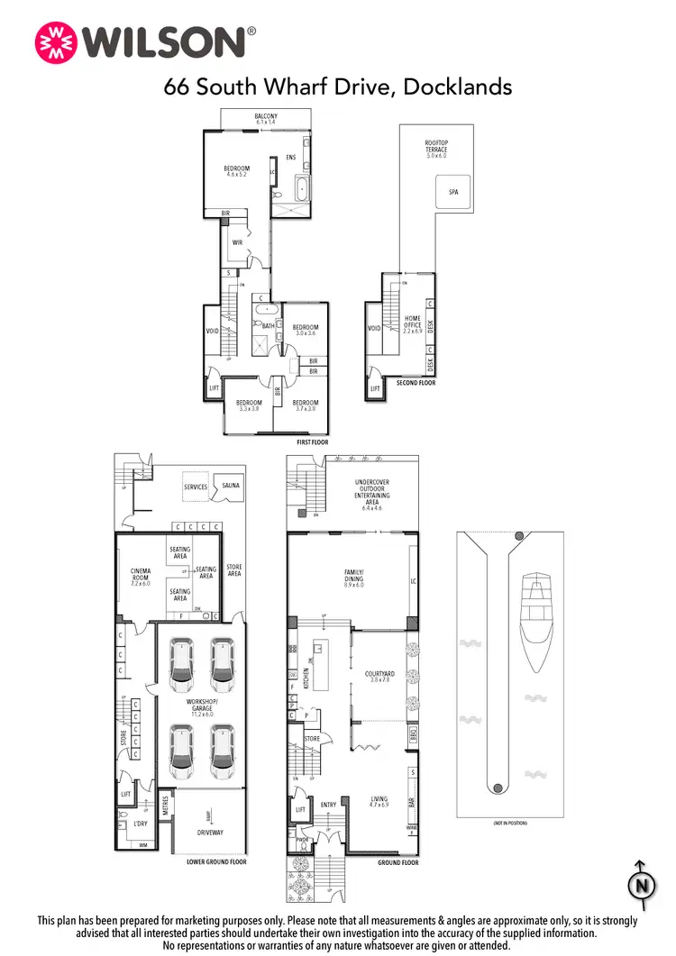 Floorplan of Homely house listing, 66 South Wharf Drive, Docklands VIC 3008