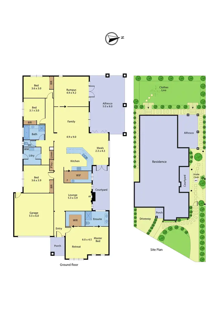 Floorplan of Homely house listing, 9 Ashgate Drive, Doreen VIC 3754