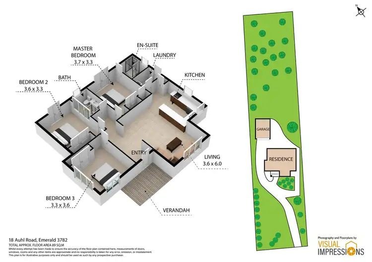Floorplan of Homely house listing, 18 Auhl Road, Emerald VIC 3782