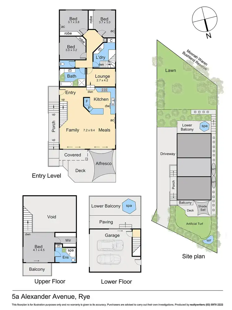 Floorplan of Homely house listing, 5A Alexander Avenue, Rye VIC 3941