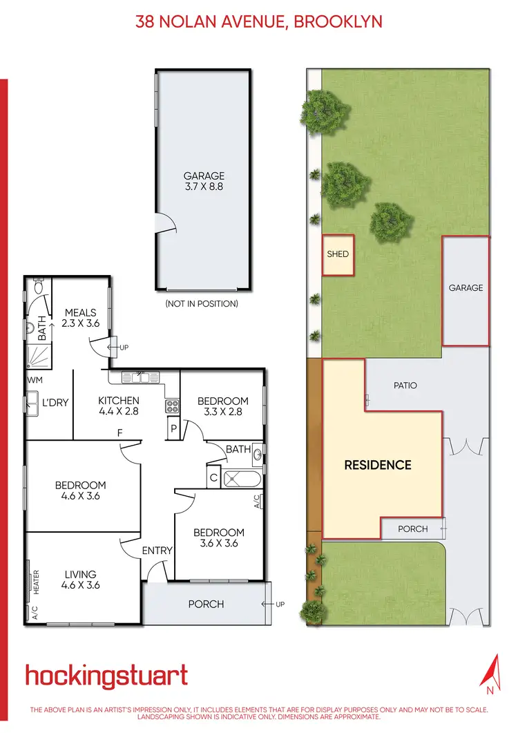 Floorplan of Homely house listing, 38 Nolan Avenue, Brooklyn VIC 3012
