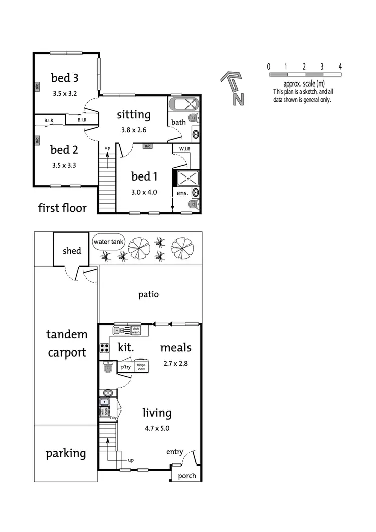 Floorplan of Homely townhouse listing, 4/17 Albert Avenue, Boronia VIC 3155