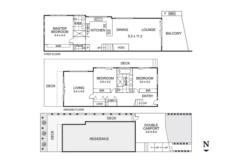 Floorplan of Homely townhouse listing, 28A Rennison Street, Parkdale VIC 3195