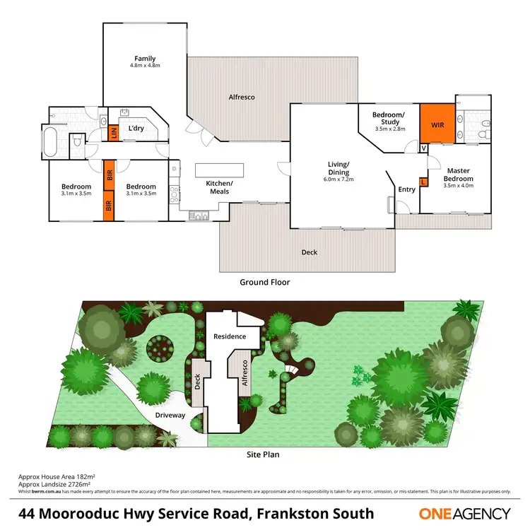 Floorplan of Homely house listing, 44 Moorooduc Highway, Frankston South VIC 3199