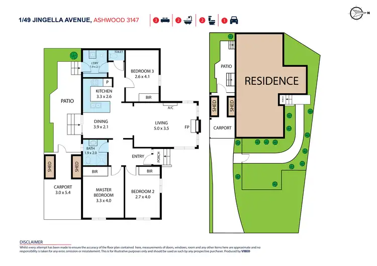 Floorplan of Homely house listing, 1/49 Jingella Avenue, Ashwood VIC 3147
