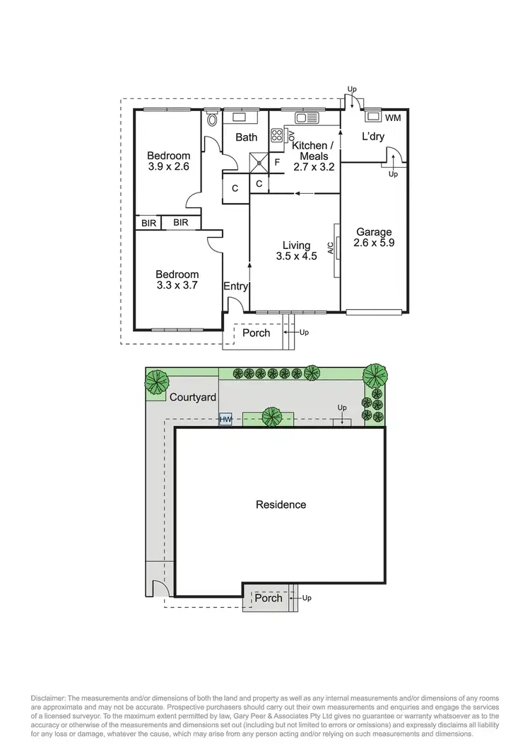 Floorplan of Homely unit listing, 6/40-42 Coorigil Road, Carnegie VIC 3163