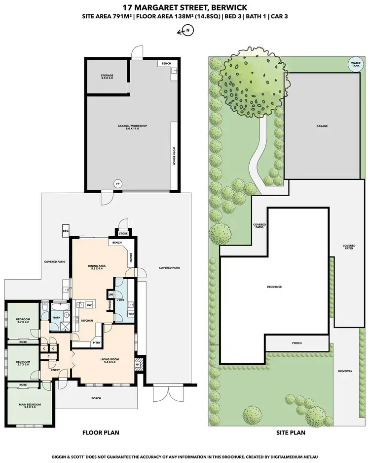 Floorplan of Homely house listing, 17 Margaret Street, Berwick VIC 3806
