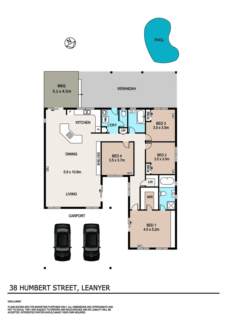 Floorplan of Homely house listing, 38 Humbert Street, Leanyer NT 812