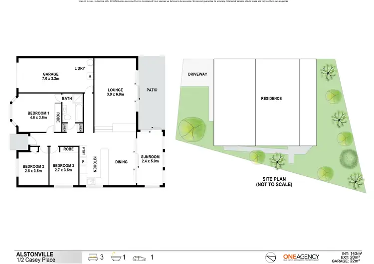 Floorplan of Homely unit listing, Unit 1/2 Casey Place, Alstonville NSW 2477