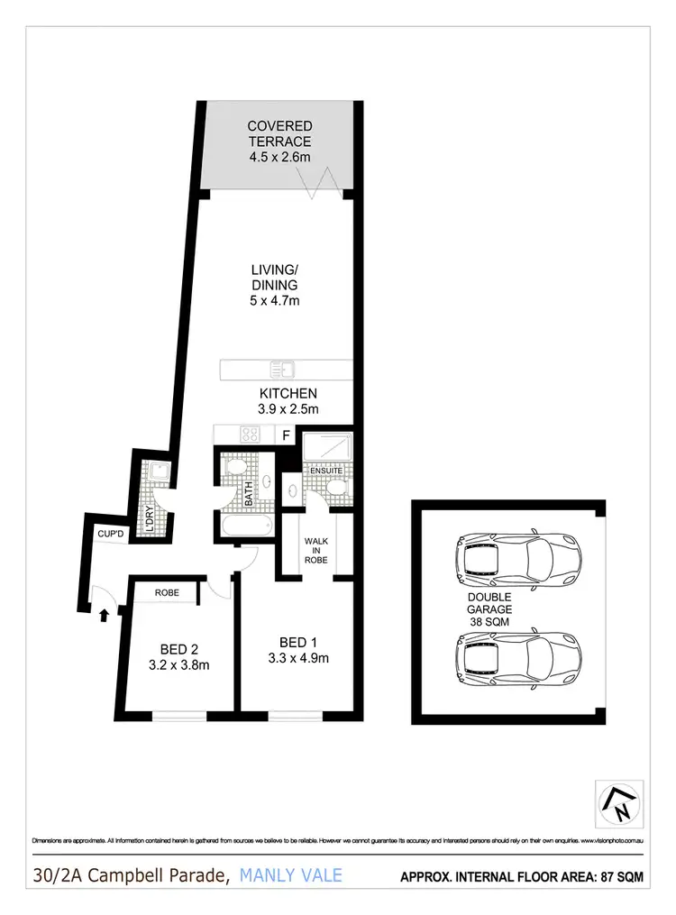 Floorplan of Homely apartment listing, 30/2A Campbell Parade, Manly Vale NSW 2093