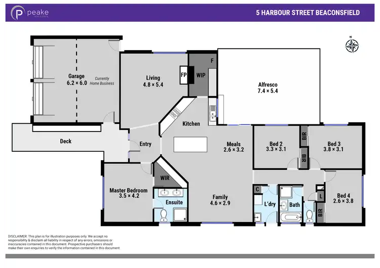 Floorplan of Homely house listing, 5 Harbour Street, Beaconsfield VIC 3807