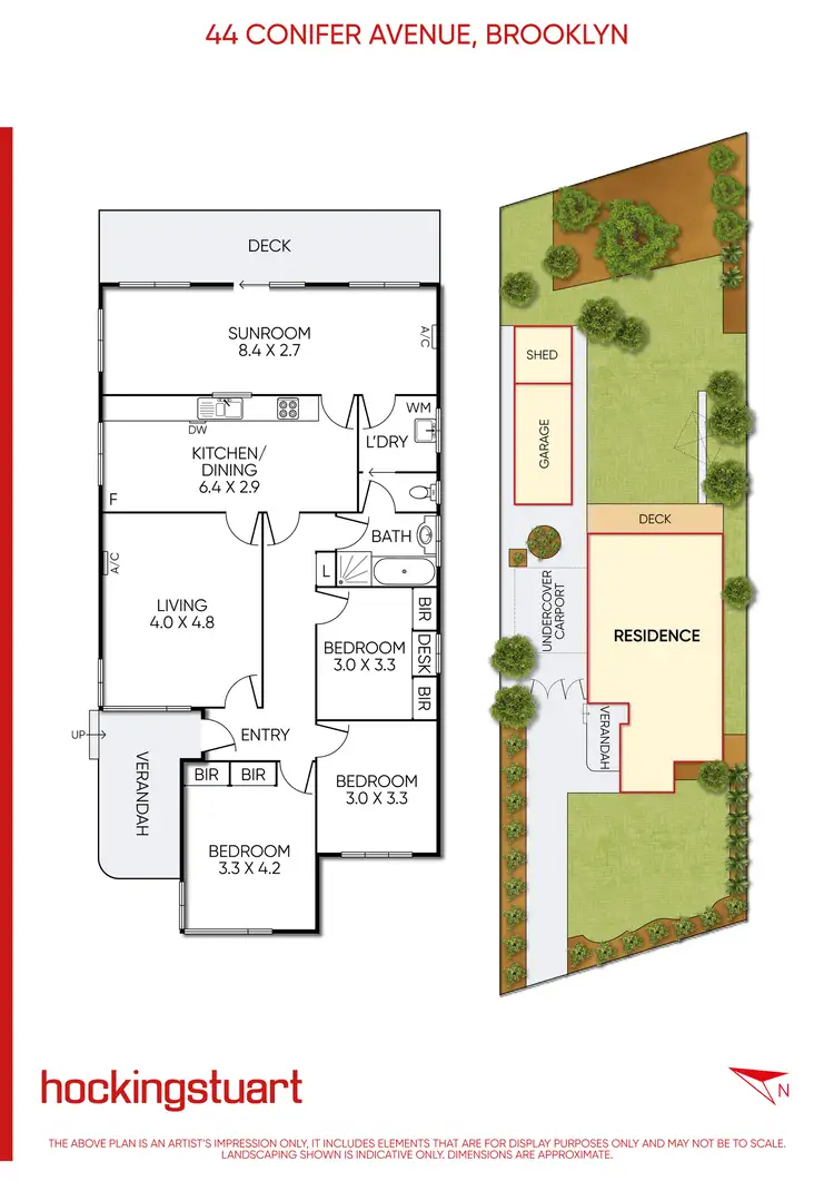 Floorplan of Homely house listing, 44 Conifer Avenue, Brooklyn VIC 3012
