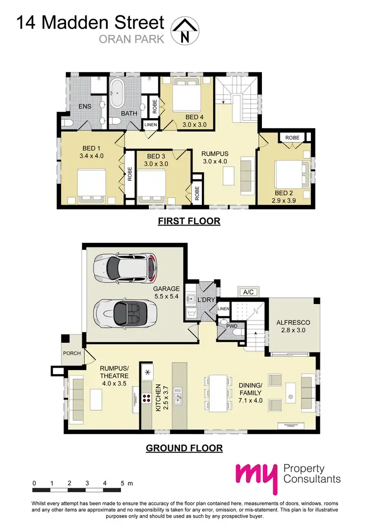 Floorplan of Homely house listing, 5/557 Madden Street, Oran Park NSW 2570