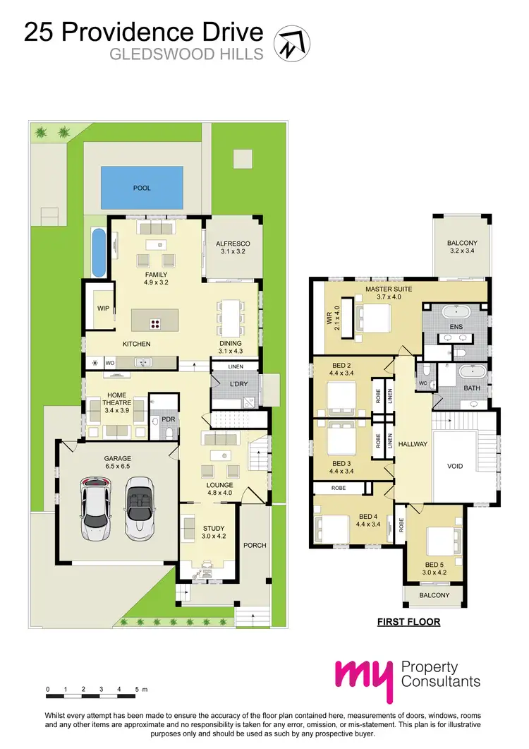 Floorplan of Homely house listing, 25 Providence Drive, Gledswood Hills NSW 2557