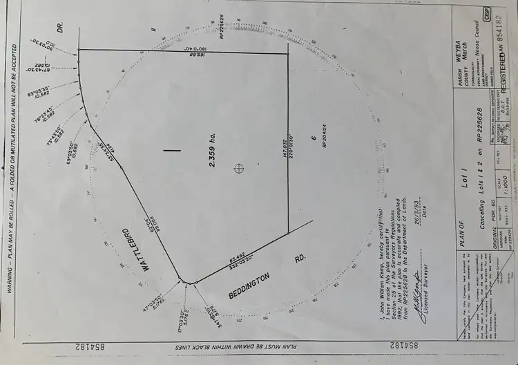 Floorplan of Homely land listing, 43 Wattlebird Drive, Doonan QLD 4562