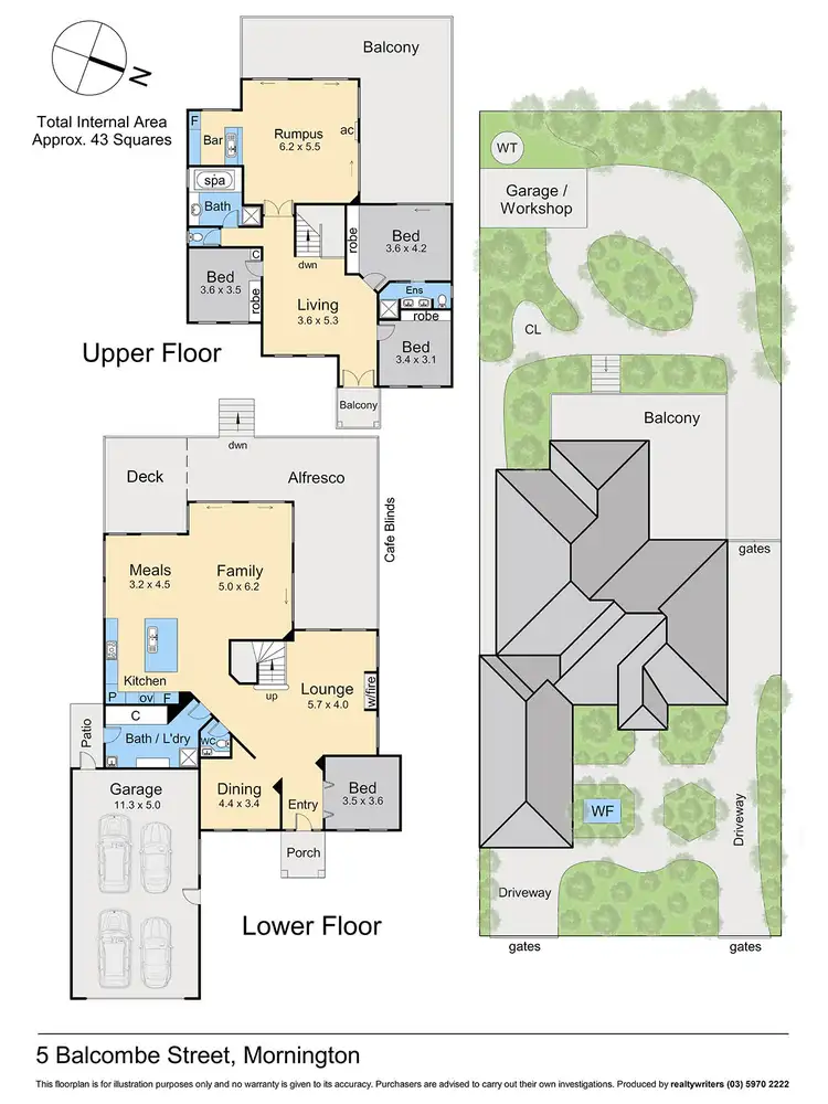 Floorplan of Homely house listing, 5 Balcombe Street, Mornington VIC 3931