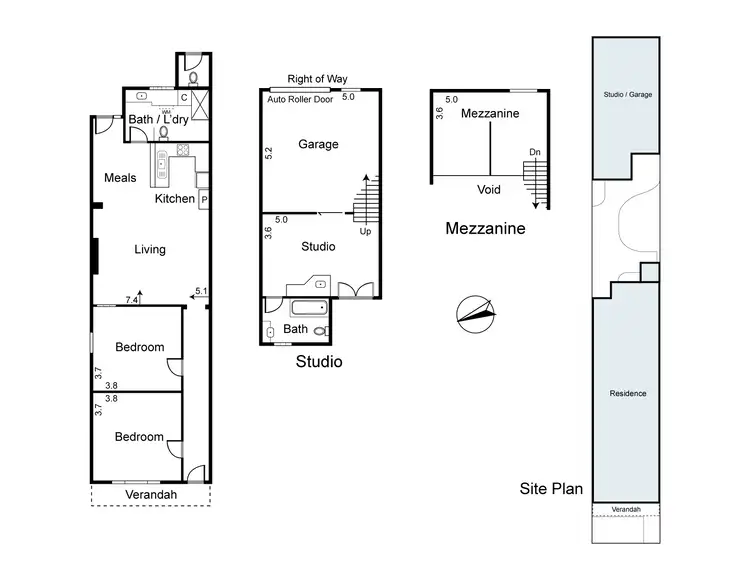 Floorplan of Homely house listing, 98 Amess Street, Carlton North VIC 3054