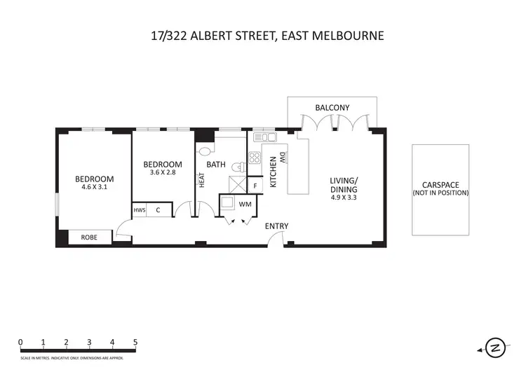 Floorplan of Homely apartment listing, 17/322 Albert Street, East Melbourne VIC 3002