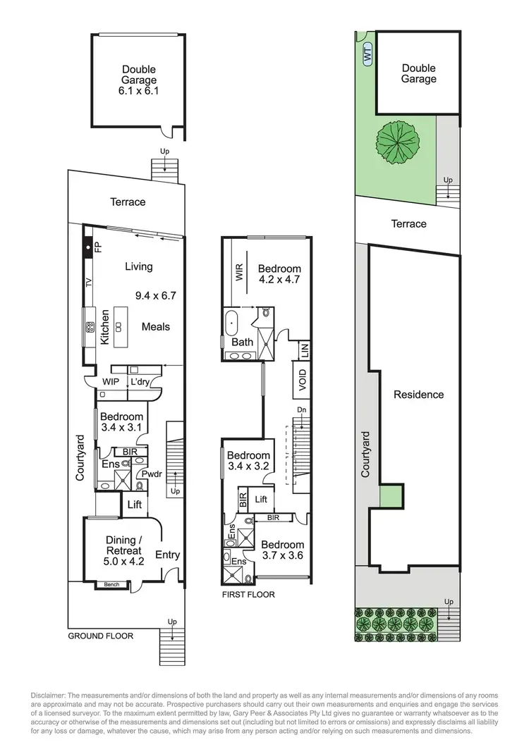Floorplan of Homely townhouse listing, 343B Alma Road, Caulfield North VIC 3161