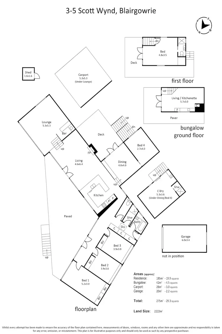 Floorplan of Homely house listing, 3-5 Scott Wynd, Blairgowrie VIC 3942