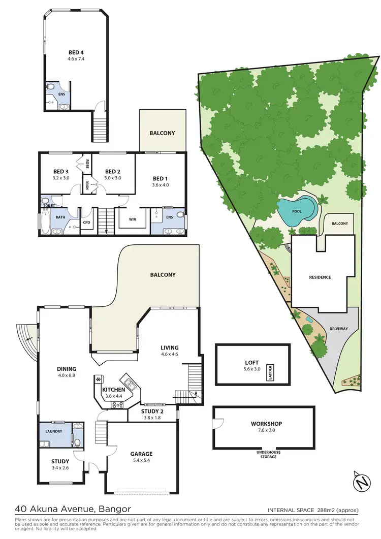 Floorplan of Homely house listing, 40 Akuna Avenue, Bangor NSW 2234