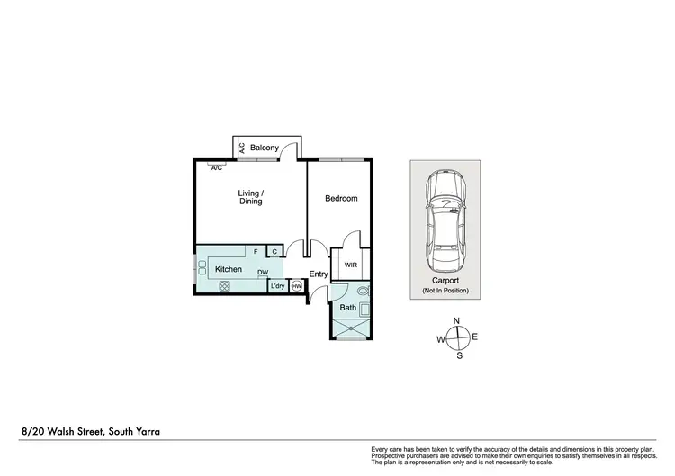 Floorplan of Homely apartment listing, 8/20 Walsh Street, South Yarra VIC 3141