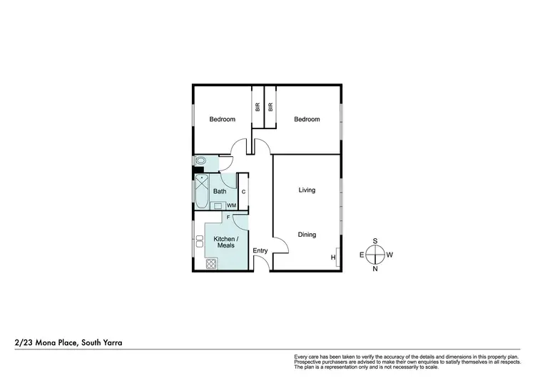Floorplan of Homely apartment listing, 2/17-23 Mona Place, South Yarra VIC 3141