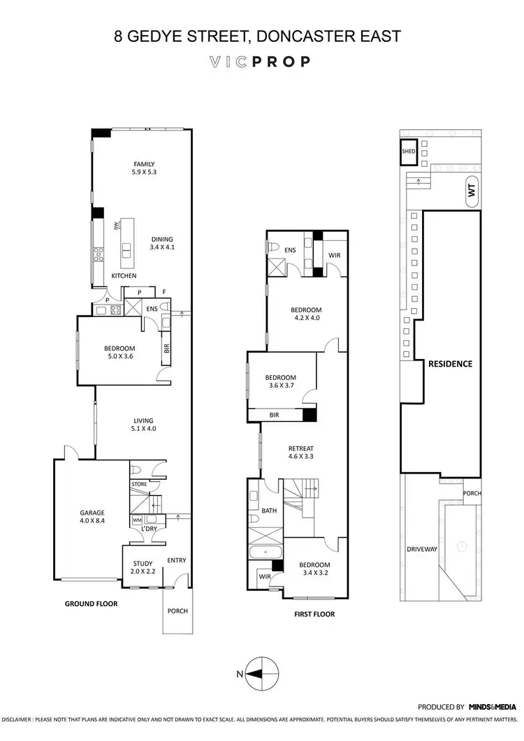 Floorplan of Homely townhouse listing, 8 Gedye Street, Doncaster East VIC 3109