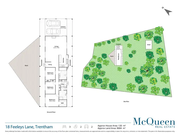 Floorplan of Homely house listing, 18 Feeleys Lane, Trentham VIC 3458